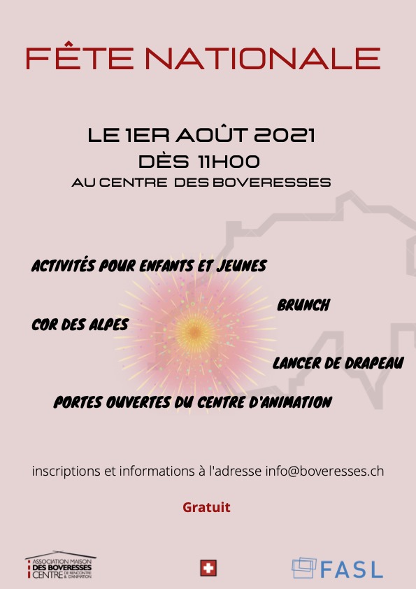 Flyer et programme 1.8.2021